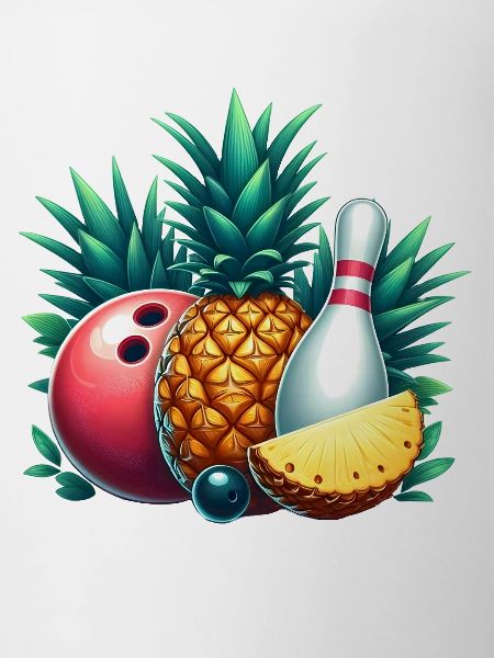 Bowling ball and pineapple