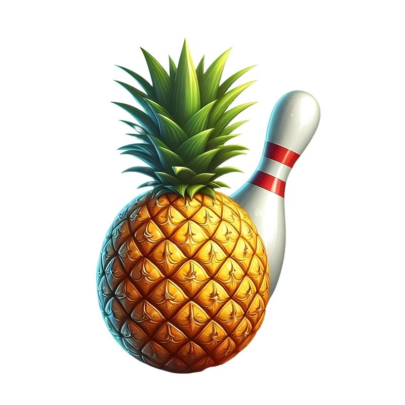 Bowlingkugel und Ananas