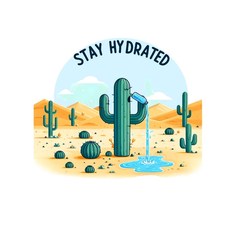 Cactus hydratant dans le désert