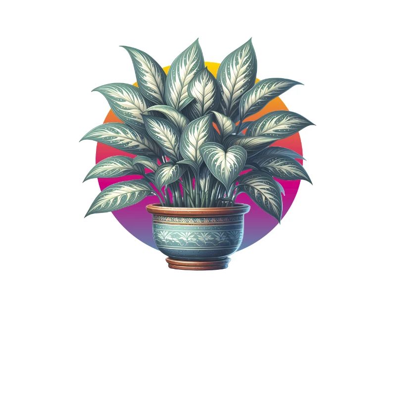 Dieffenbachia-Pflanze im Topf