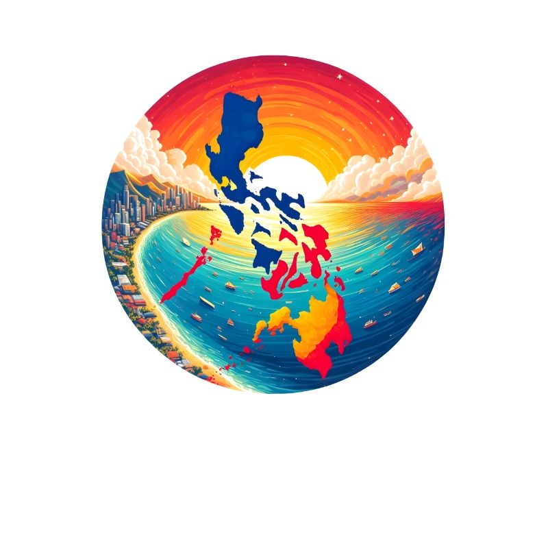 Coucher de soleil sur les Philippines