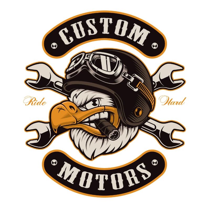 Chopper, Biker, Moto, Aigle