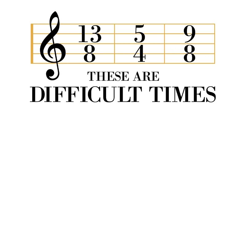 These are difficult times. Yellow text Musikliebh