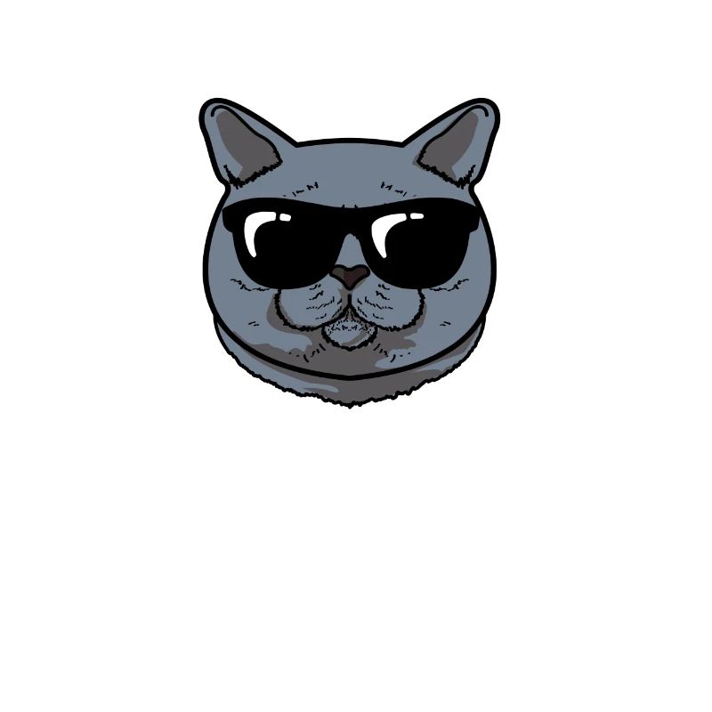 Cool comme maman, maman drôle de chat British Shorthair