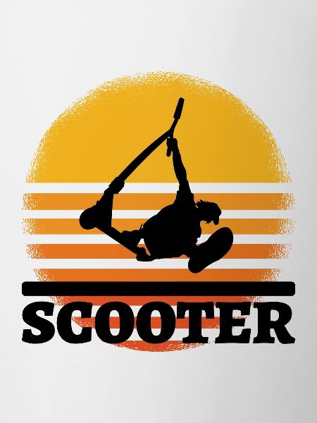 Scooter sunset