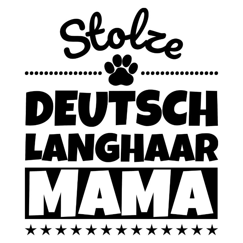 Stolze Deutsch Langhaar Mama