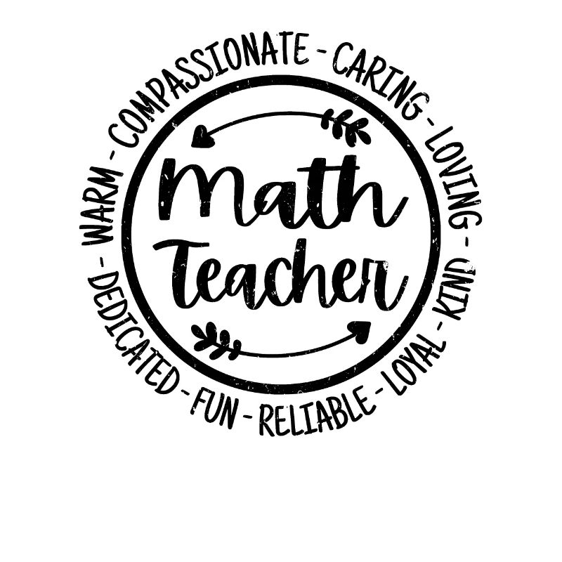 Math Teacher Vintage Gift