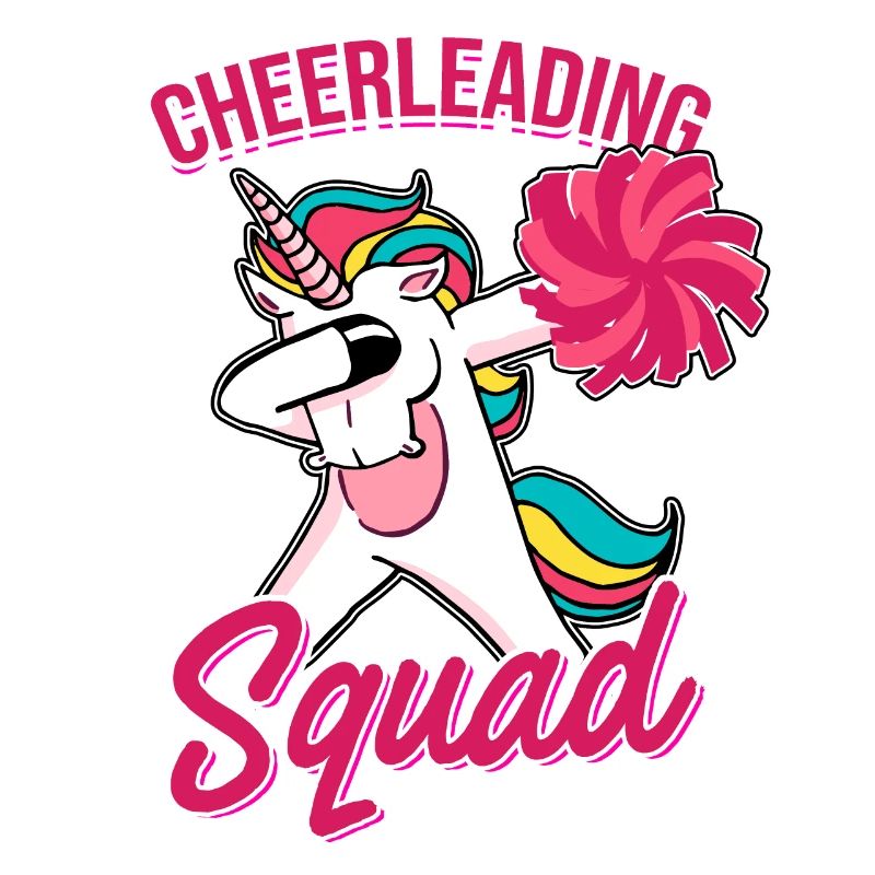 Cheerleading Squad Unicorn Cheerleader Cheerdance