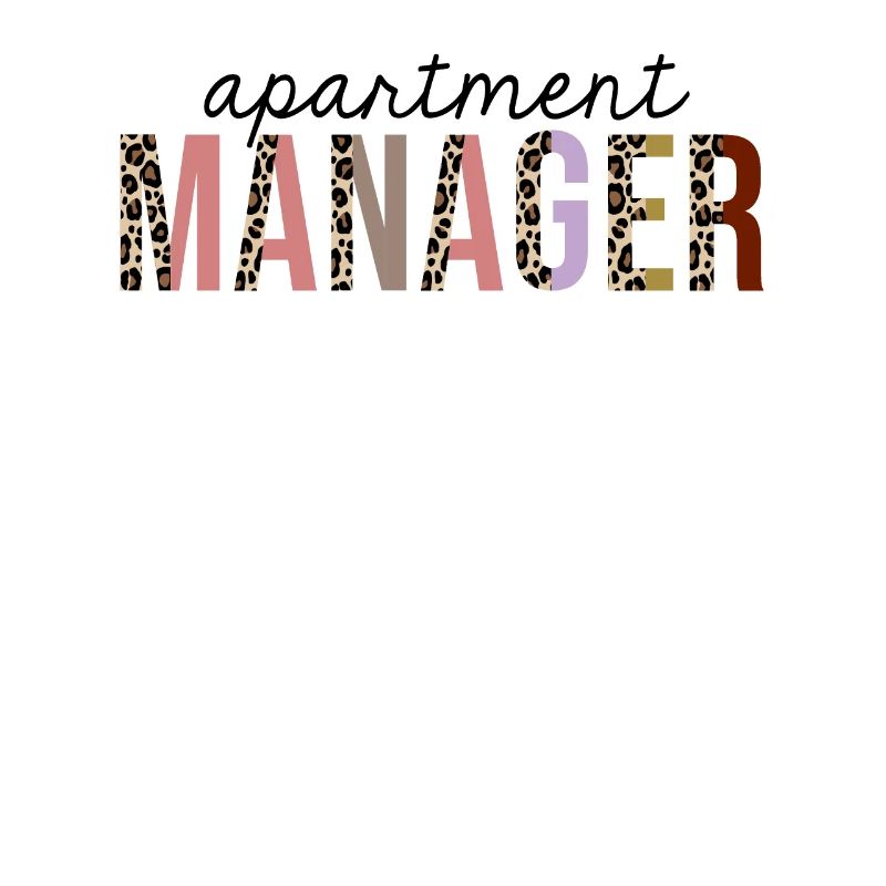 Apartment Manager Leopard Print Funny