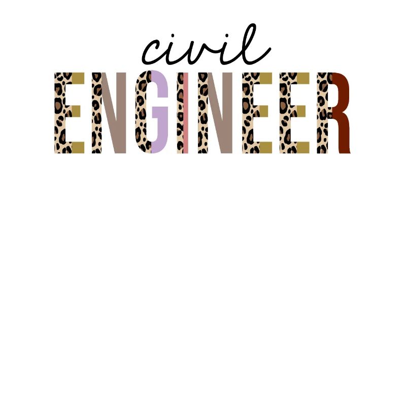 Civil Engineer Leopard Print Funny