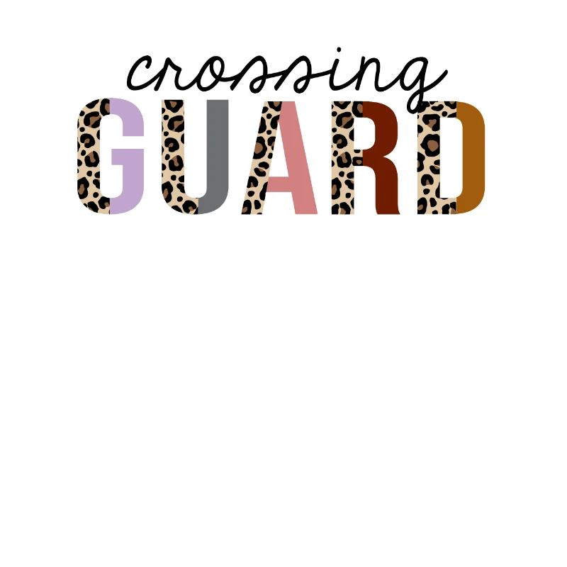 Crossing Guard Leopard Print Funny