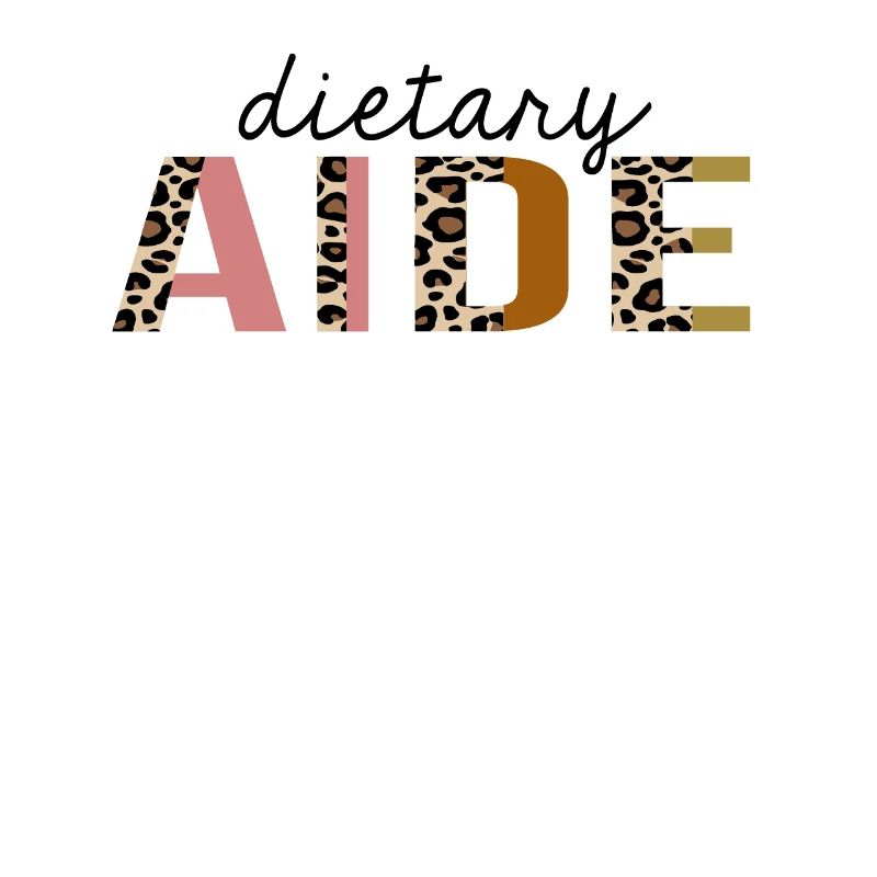 Dietary aide Leopard Print Funny