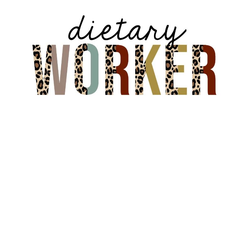 Dietary worker Leopard Print Funny
