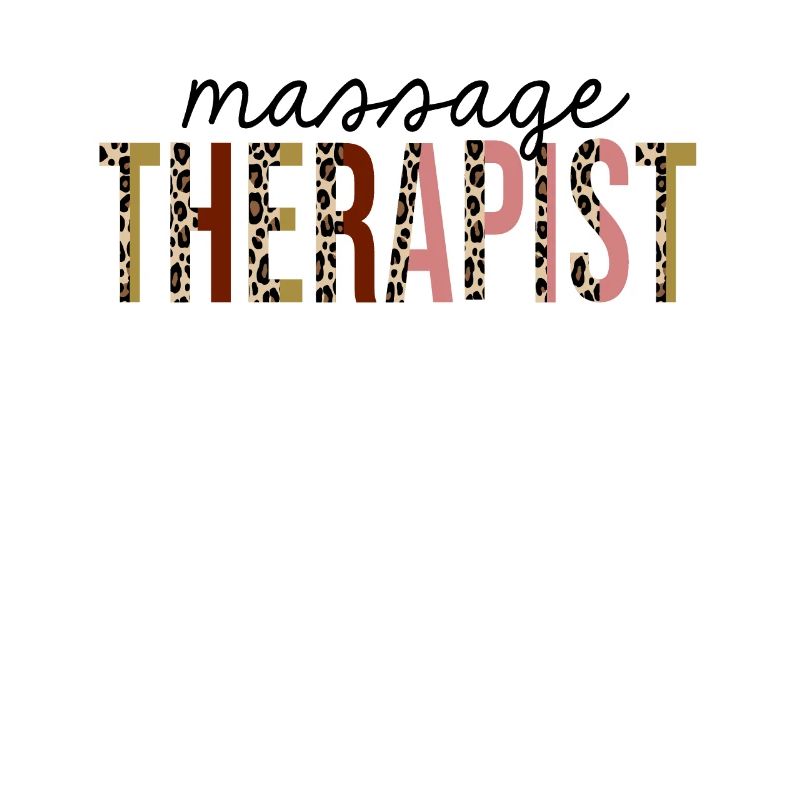 massage therapist Leopard Print Funny