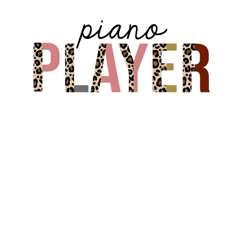 Piano Player Leopard Print Lustig