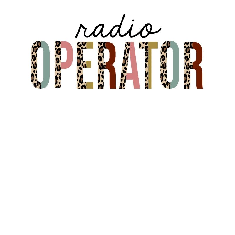 Radio Operator Leopard Print Funny