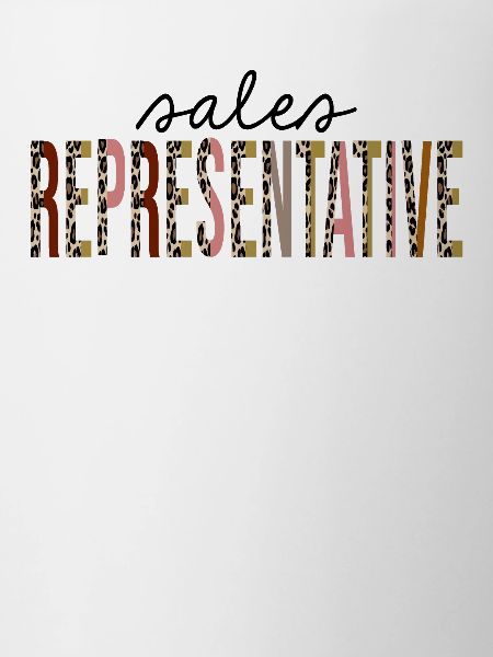 Sales Representative Leopard Print Funny