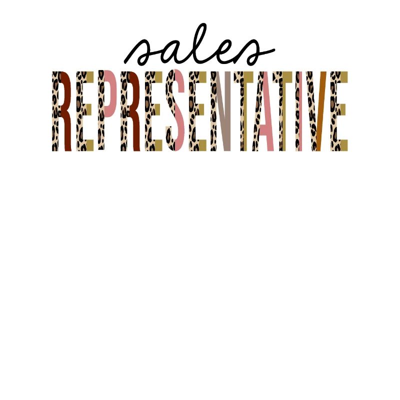 Sales Representative Leopard Print Funny