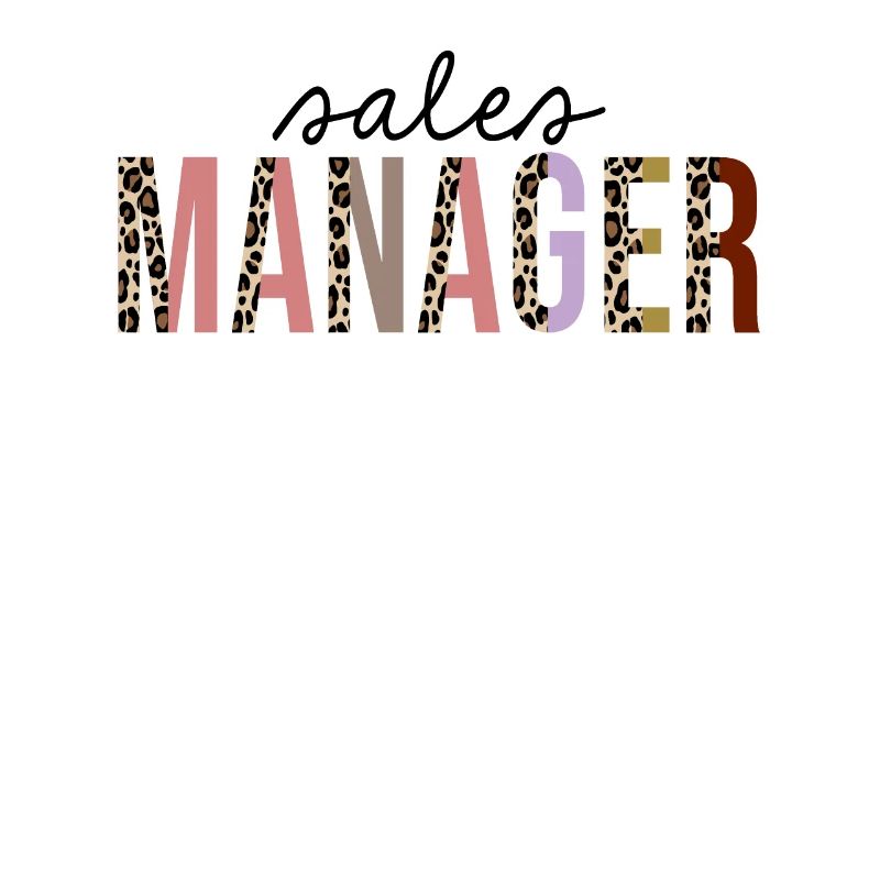 Sales Manager Leopard Print Funny