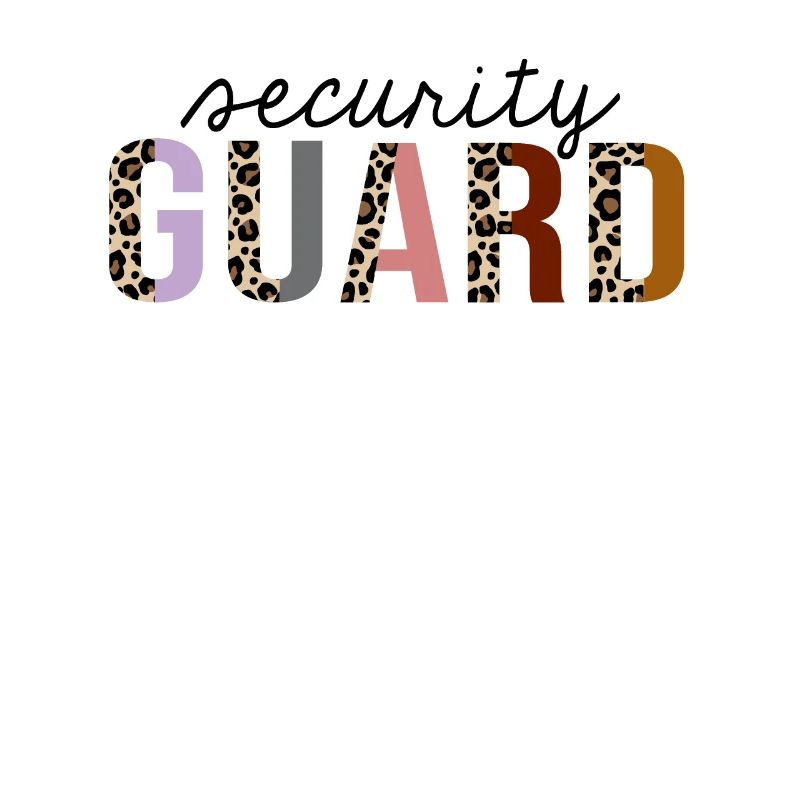 Security Guard Leopard Print Funny