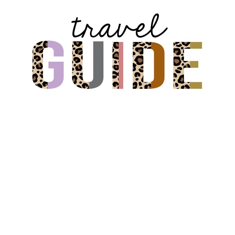 Travel Guide Leopard Print Funny