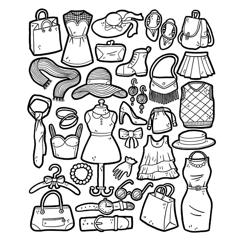 Boutique & Mode Doodles