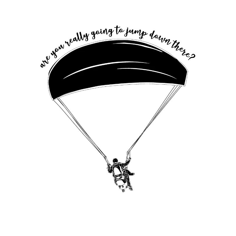 Are You Really Going To Jump Down Here? Paraglidin