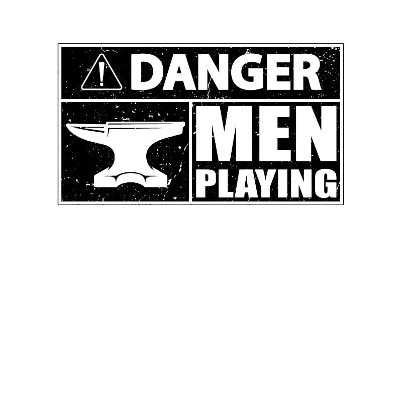 Danger Men jouant à forger des forgerons métallurgistes
