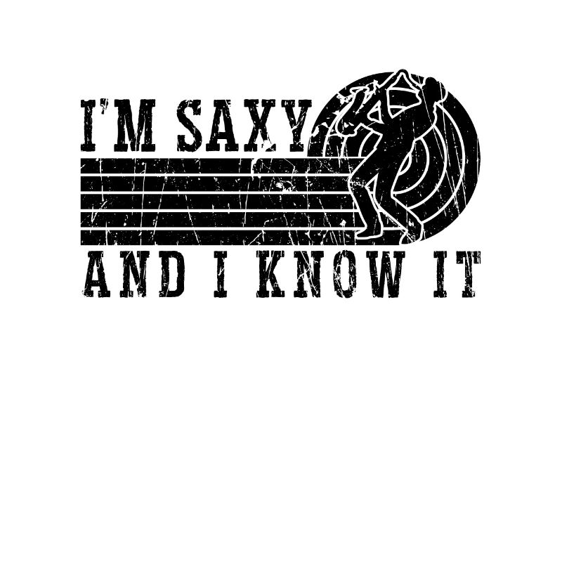 I'm Saxy And Retro Wind Instrument Saxophonist