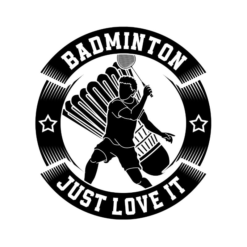 Badminton Just Love It Net Shot Badminton Player