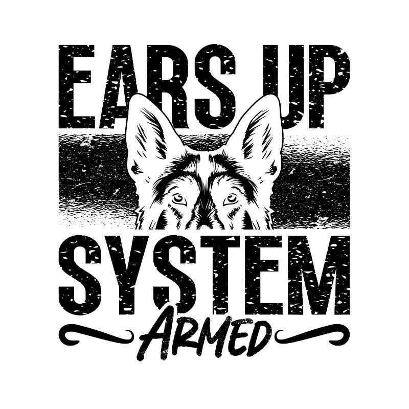 Ears Up System Armed Canine German Shepherd Lover