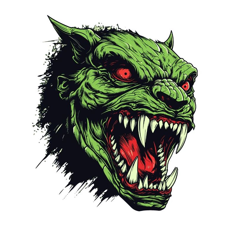Orc Head, Demon, Ghoul
