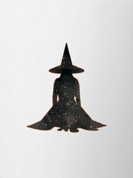 Witch Silhouette Profile, Halloween