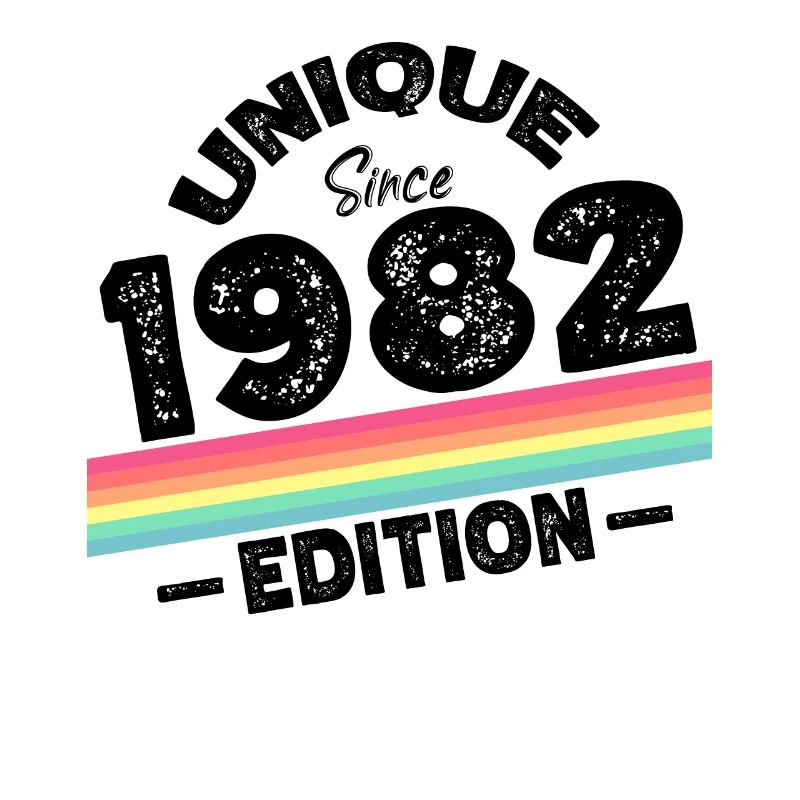 Unique seit 1982 Edition Geburtstag Vintage 1982