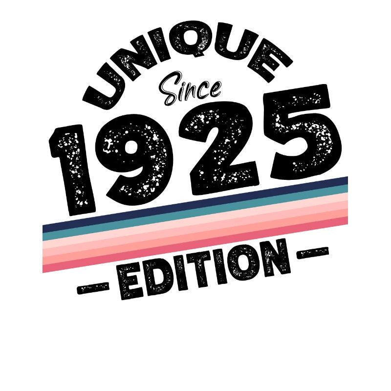 Unique Since 1925 Edition Birthday Vintage 1925