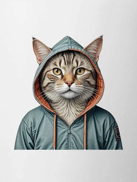 Cat wearing a jacket
