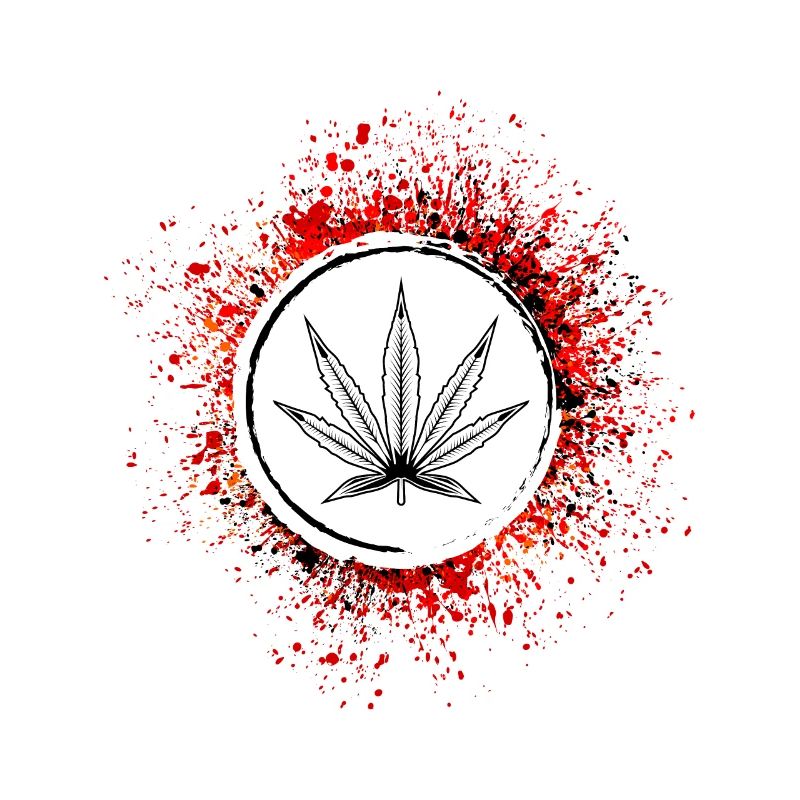Hanf Blatt Symbol Cannabis