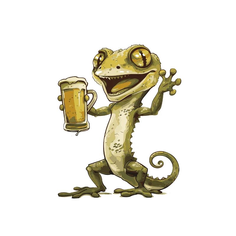 Echse Bier Lustig