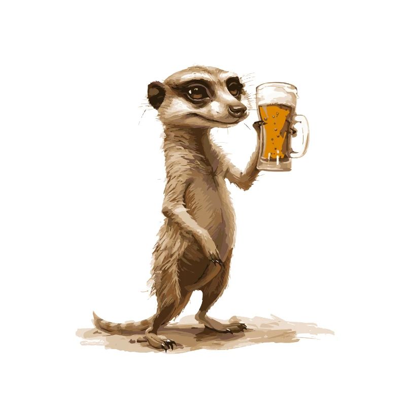 Bière de suricate drôle