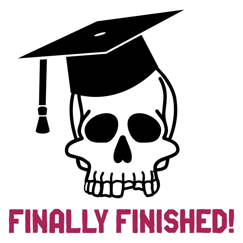 Skull Doctoral Hat finally finished Doctoral Thesis