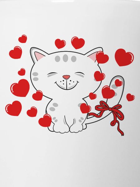 Cat with heart
