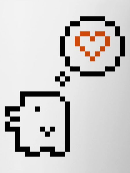 Retro 8 bit pixel love