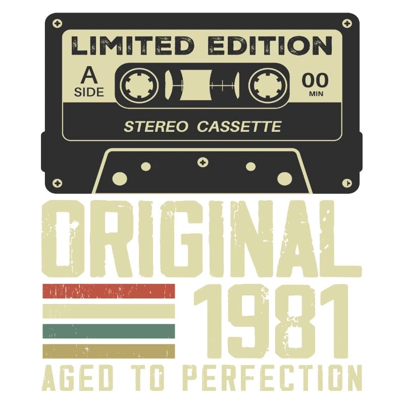 43. Jubiläumsgeschenk im Retro-Stil 1981