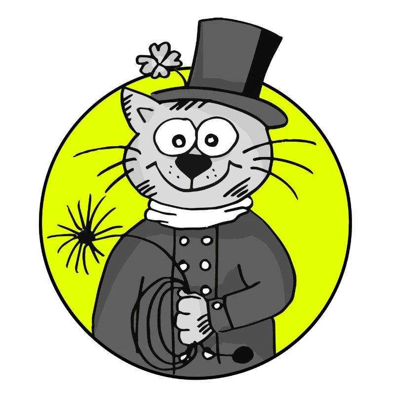 Ramoneur rétro chat