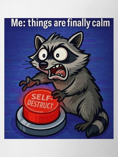 Raccoon Self-Destruct Meme