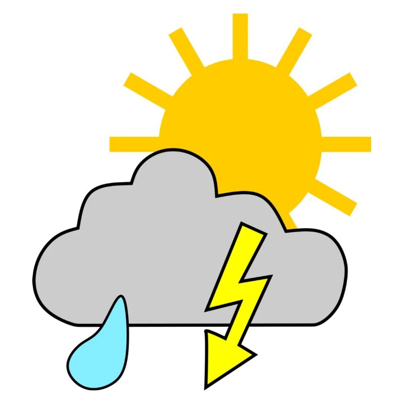 Sun - rain - thunderstorm
