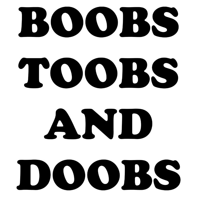 Boobs quote graphic