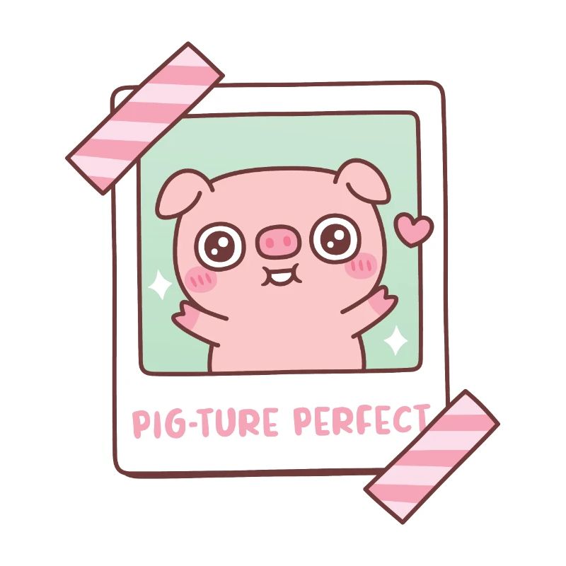 Mignon Cochon Cochon-ture Image Parfaite Photo Jeu de mots