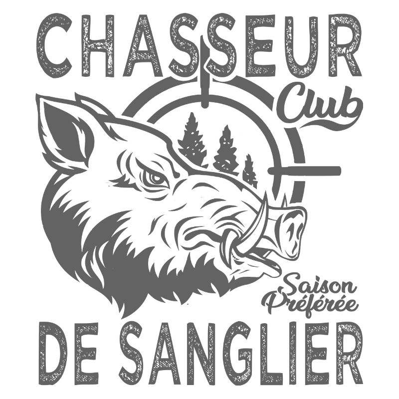 Chassé chasseur de sanglier cadeau cool chasse