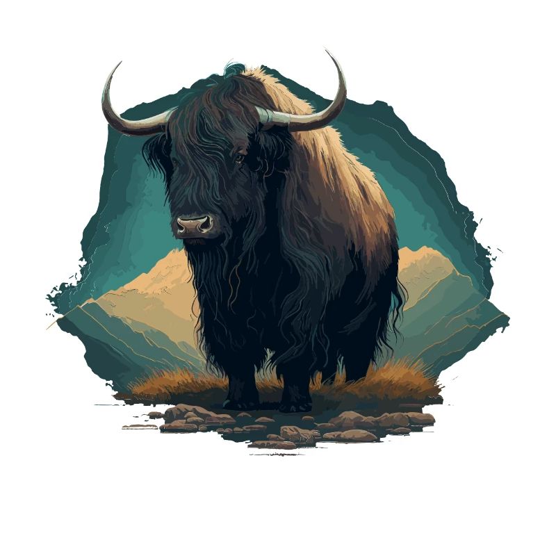 Yak Lover Illustration